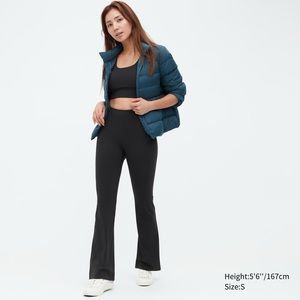 NEW Uniqlo AIRism Flare Leggings Black XXS